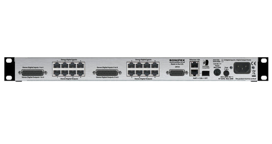 Sonifex AVN-PD8D | 8 Stereo Digital Line Inputs & Outputs, AES67 Portal with Display