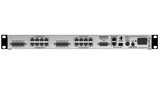 Sonifex AVN-PD8 | 8 Stereo Digital Line Inputs & Outputs, AES67 Portal
