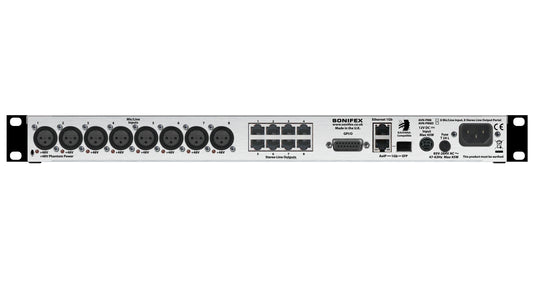 Sonifex AVN-PM8 | 8 Mic/Line Inputs, 8 Stereo Line Outputs, AES67 Portal