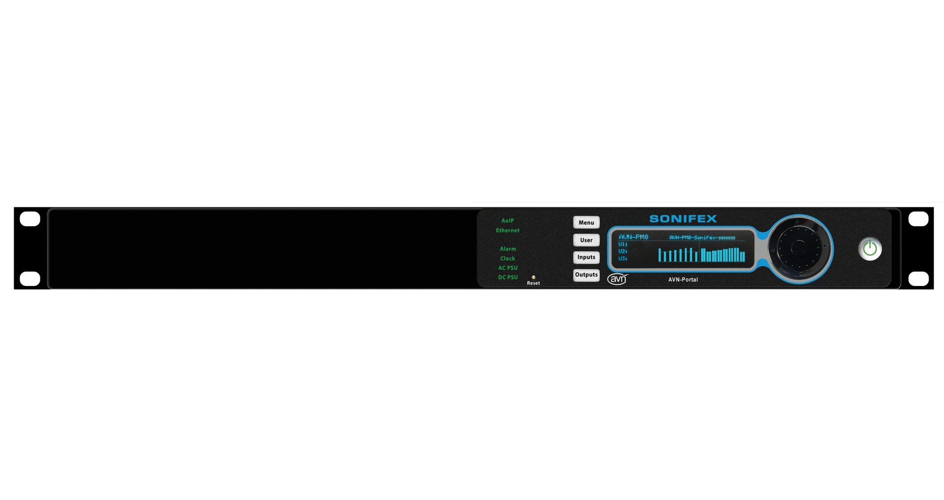 Sonifex AVN-PM8 | 8 Mic/Line Inputs, 8 Stereo Line Outputs, AES67 Portal