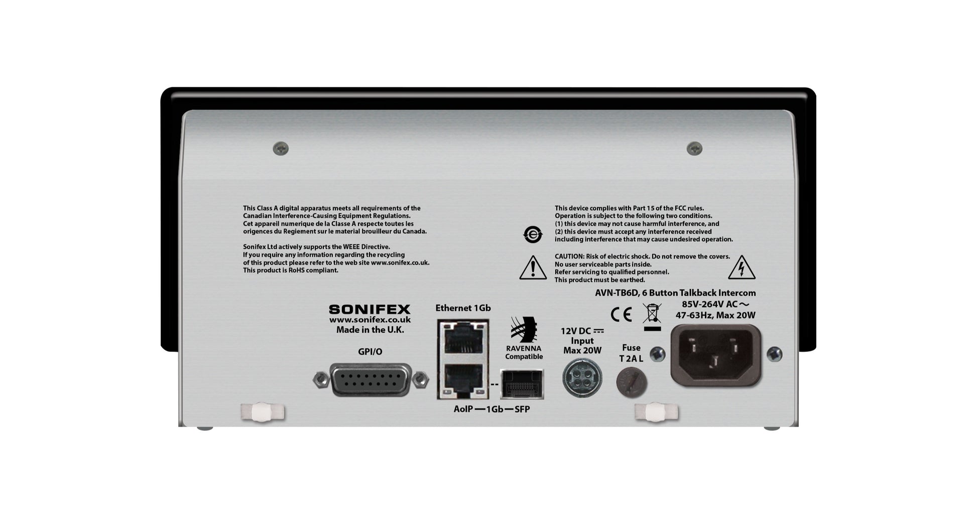 Sonifex AVN-TB6D | 6 Button Talkback Intercom