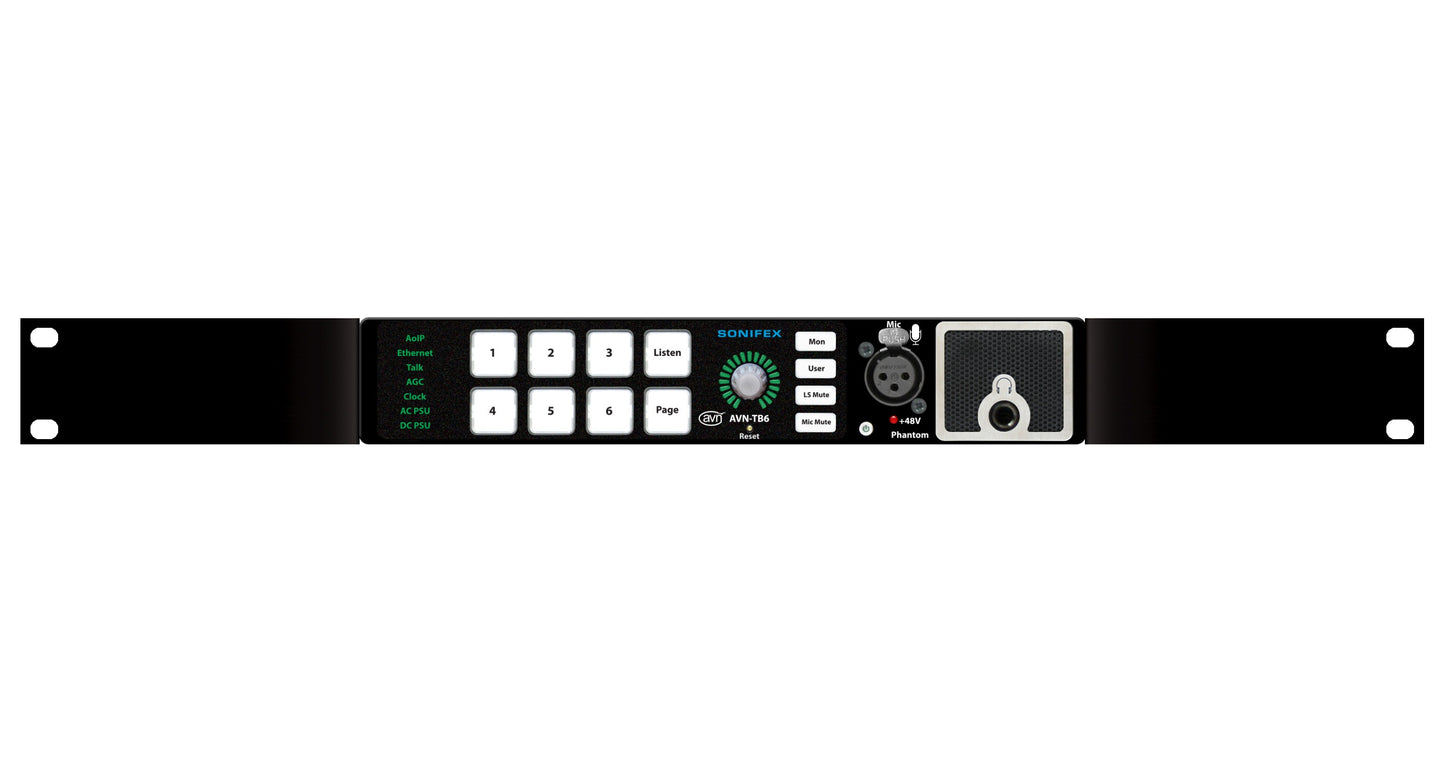 Sonifex AVN-TB6 | 6 Button Talkback Intercom