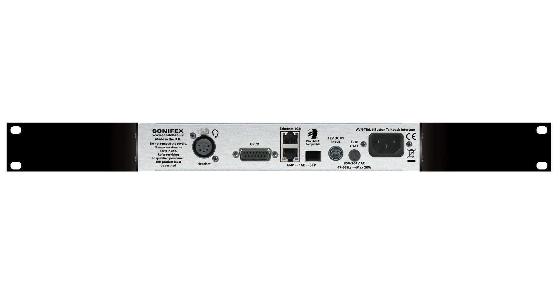 Sonifex AVN-TB6 | 6 Button Talkback Intercom