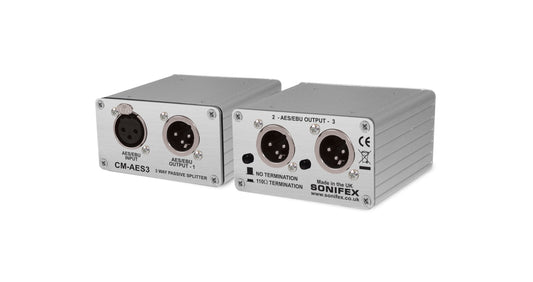 Sonifex CM-AESB3 | Single 3 Way AES/EBU Passive Splitter BNC Connectors