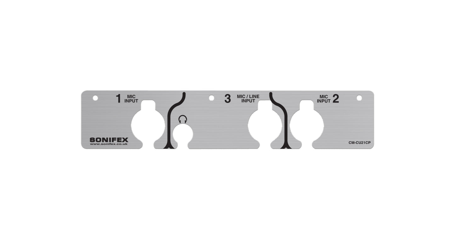 Sonifex CM-CU21CP | Commentator Unit Front Cover Plate