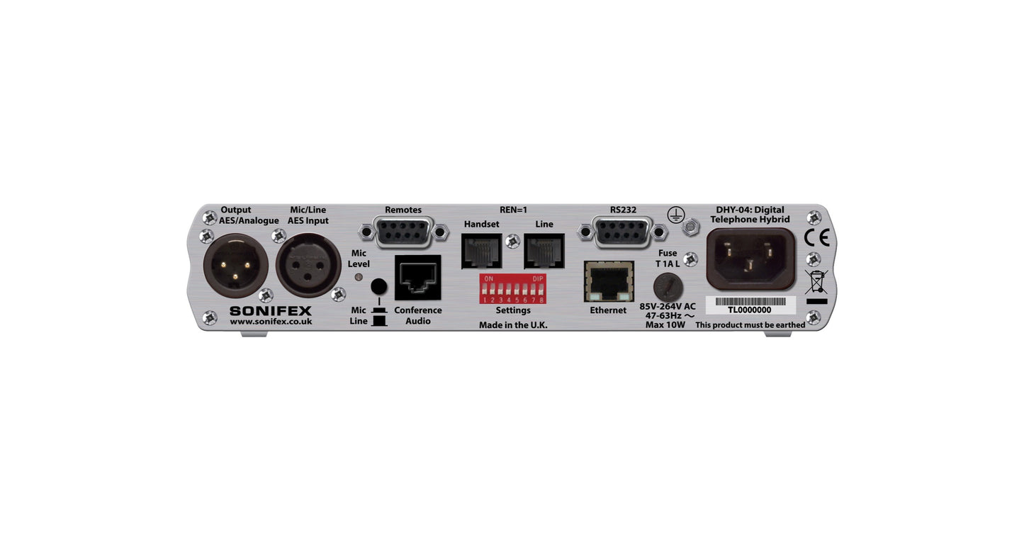 Sonifex DHY-04 | Single Automatic Digital TBU, AES/EBU & Analogue I/O With Ethernet.