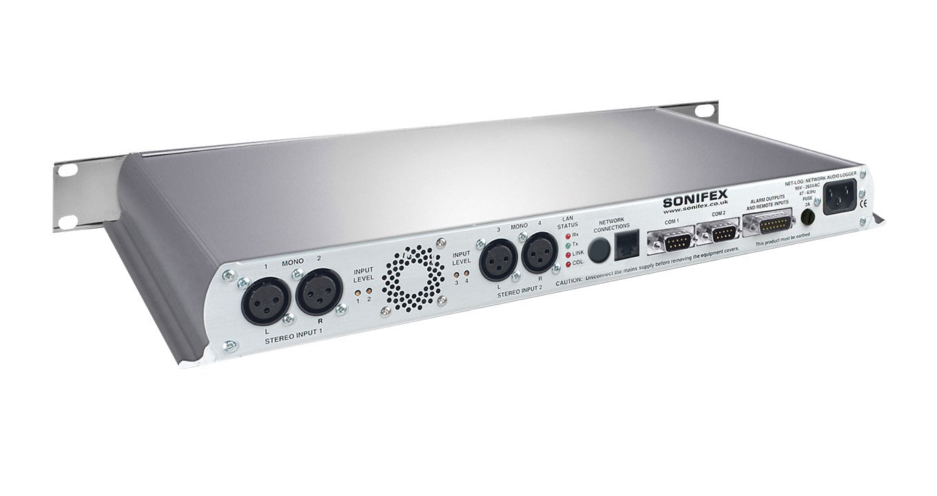 Sonifex NET-LOG-01-1TBSSD | Net-Log 4 Channel Audio Logger With 1TB HDD