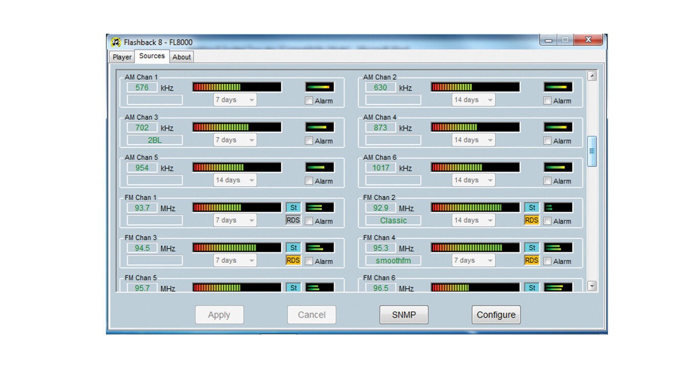 Sonifex PC-FLS8 | Flashlog 8 Configurable,Ultra Powerful Multi-Channel logging Software
