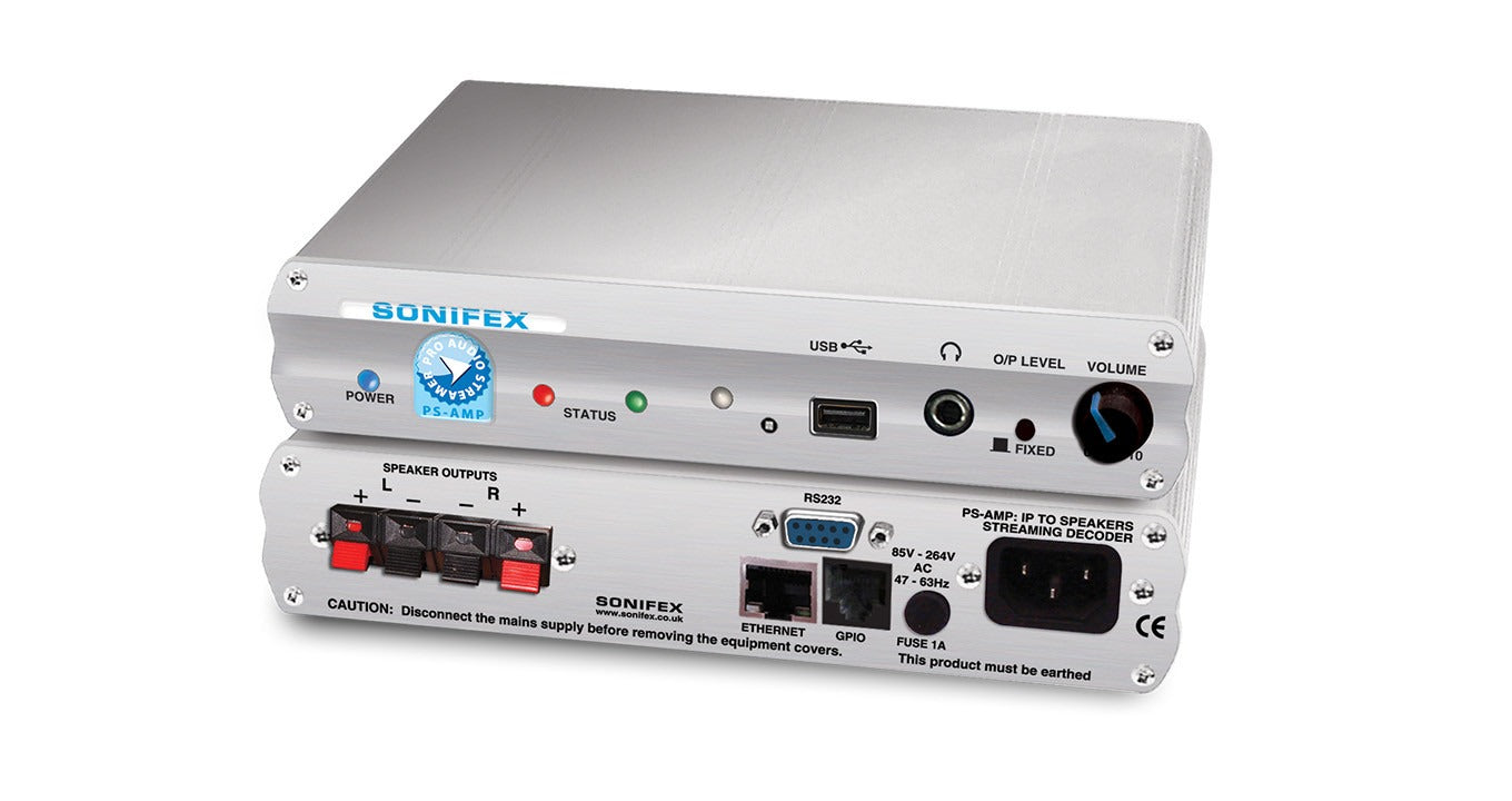 Sonifex PS-AMP | IP To Speakers Streaming Decoder