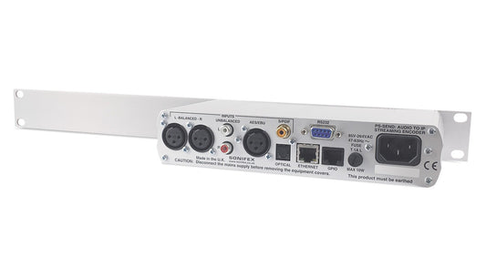 Sonifex PS-SENDS-SD | Audio to IP Streaming Encoder Silence Detect 1U Rackmount