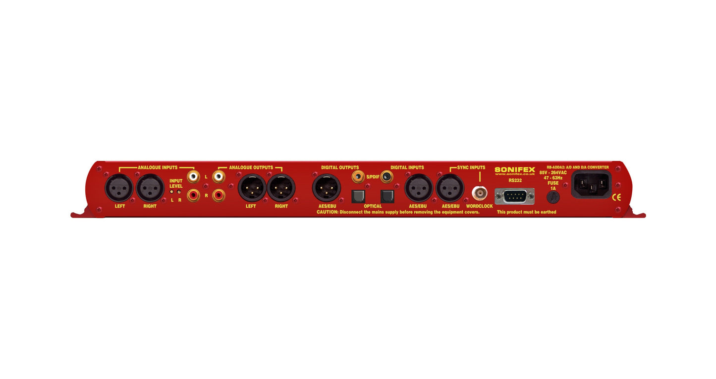 Sonifex RB-ADDA2 | Combined A/D and D/A Converter, 24bit 192kHz