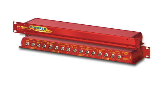 Sonifex RB-AES4B3 | Quad 3 Way AES/EBU Passive Splitter BNC Connectors