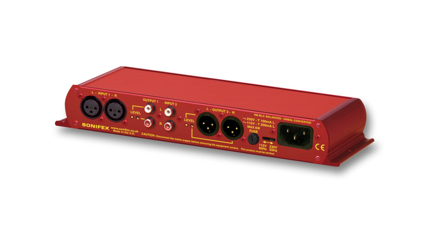 Sonifex RB-BL2 | Single Stereo Bi-Directional Matching Converter