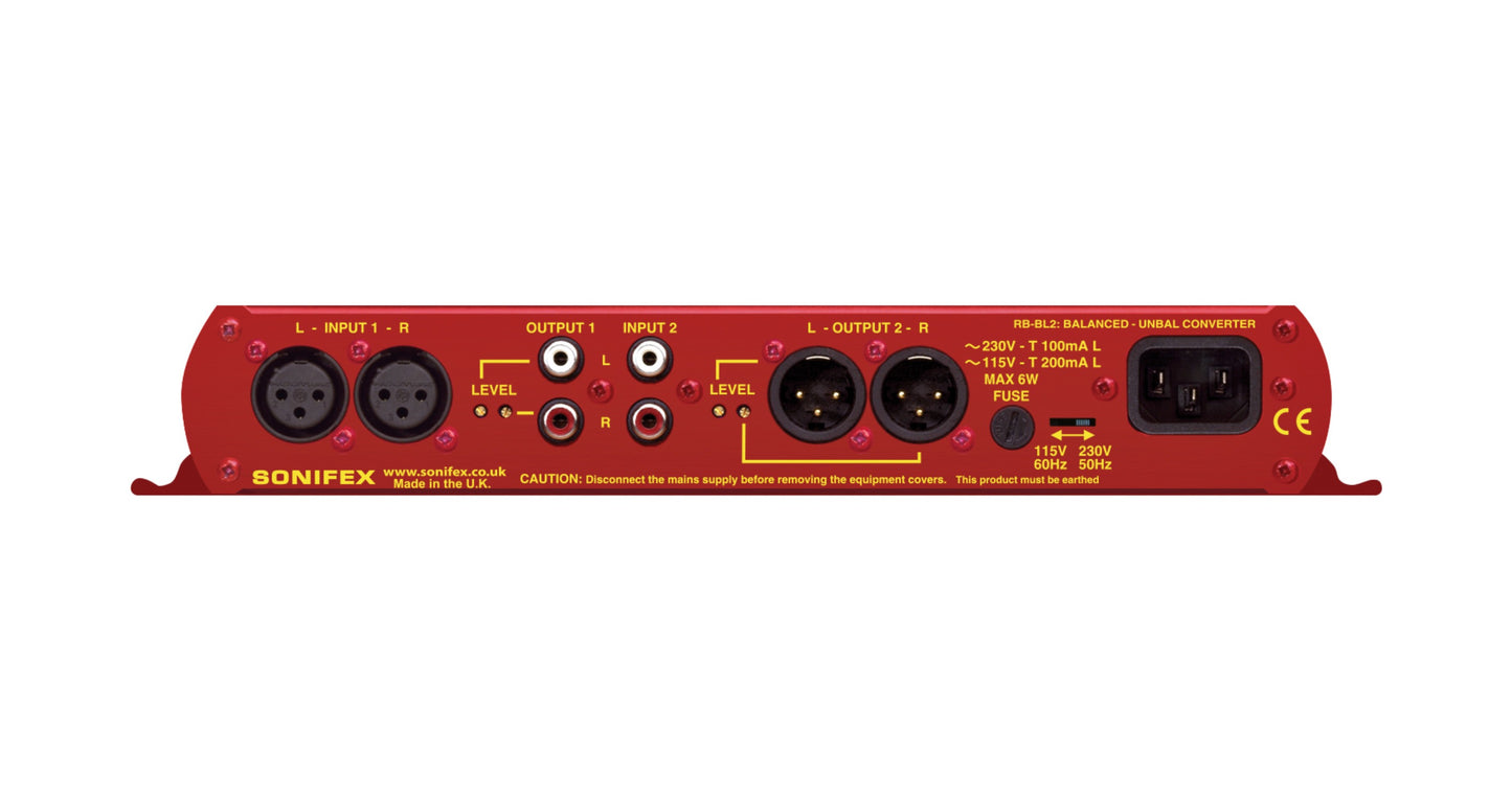 Sonifex RB-BL2 | Single Stereo Bi-Directional Matching Converter