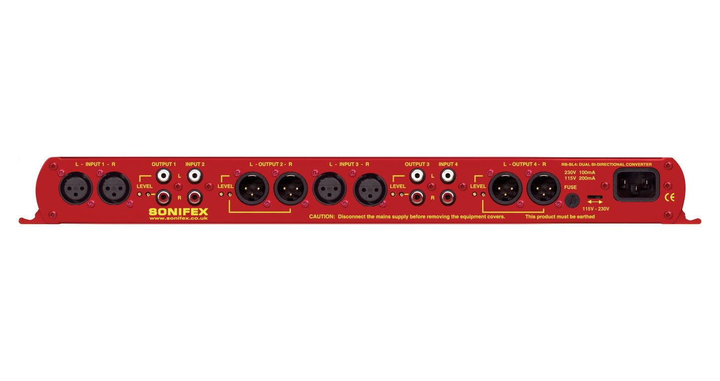 Sonifex RB-BL4 | Dual Stereo Bi-Directional Matching Converter