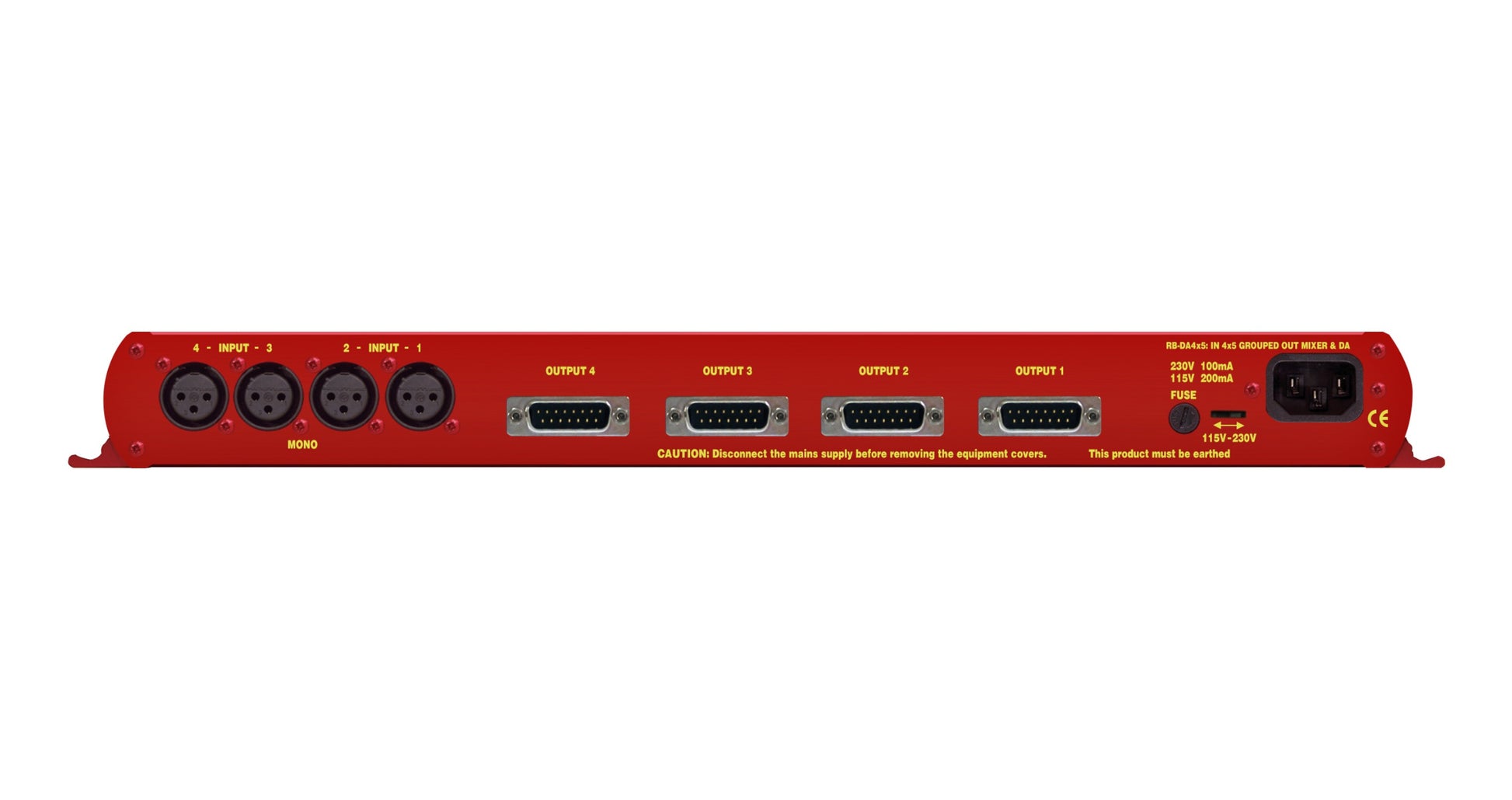 Sonifex RB-DA4X5 | 4 Input, 4 x 5 Output Distribution Amplifier/Mixer