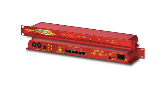 Sonifex RB-DA6RG | 6 Way Stereo Distribution Amplifier With RJ45 Connectors & Output Gain Control