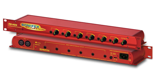 Sonifex RB-HD6 | 6 Way Stereo Headphone Distribution Amplifier