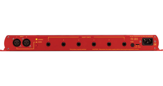 Sonifex RB-HD6 | 6 Way Stereo Headphone Distribution Amplifier