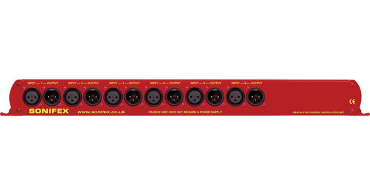 Sonifex RB-PLI6 | 6 Way Mono Passive Line Isolation Unit