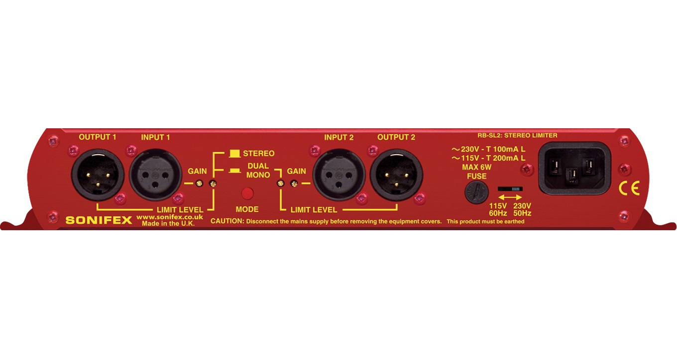 Sonifex RB-SL2 | Twin Mono, or Stereo, Limiter