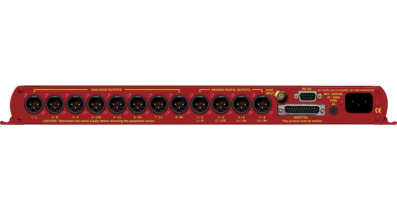 Sonifex RB-TGHDX | Multi-channel HD tone generator with XLR outputs