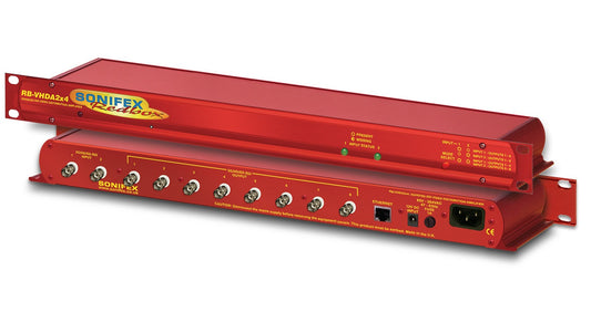 Sonifex RB-VHDA2X4 | 3G/HD/SD-SDI 2 Input, 8 Output Video Distribution Amplifier