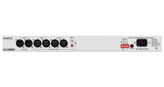 Sonifex RM-CA2 | Confidence Monitor, 2 LED Meters & 2 Analogue Stereo Inputs