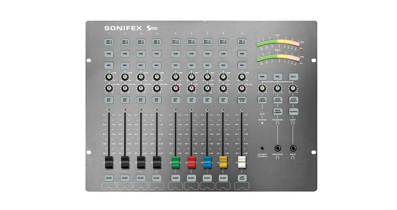 Sonifex S0V2 | Radio Broadcast Mixer, 9 Channel Analogue