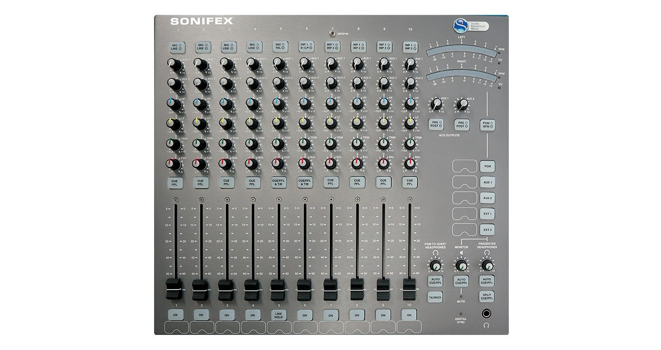 Sonifex S1 | Radio Broadcast Mixer, 10 Channel Analogue\Digital
