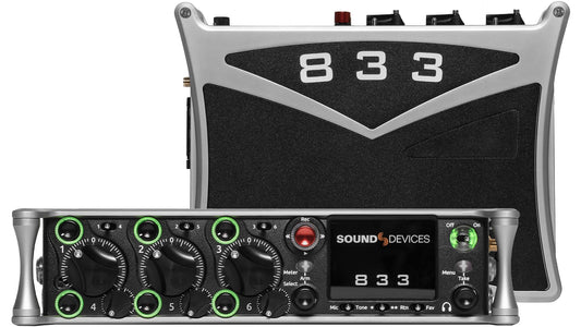Sound Devices 833 | 8-channel, 6-bus, 12-track