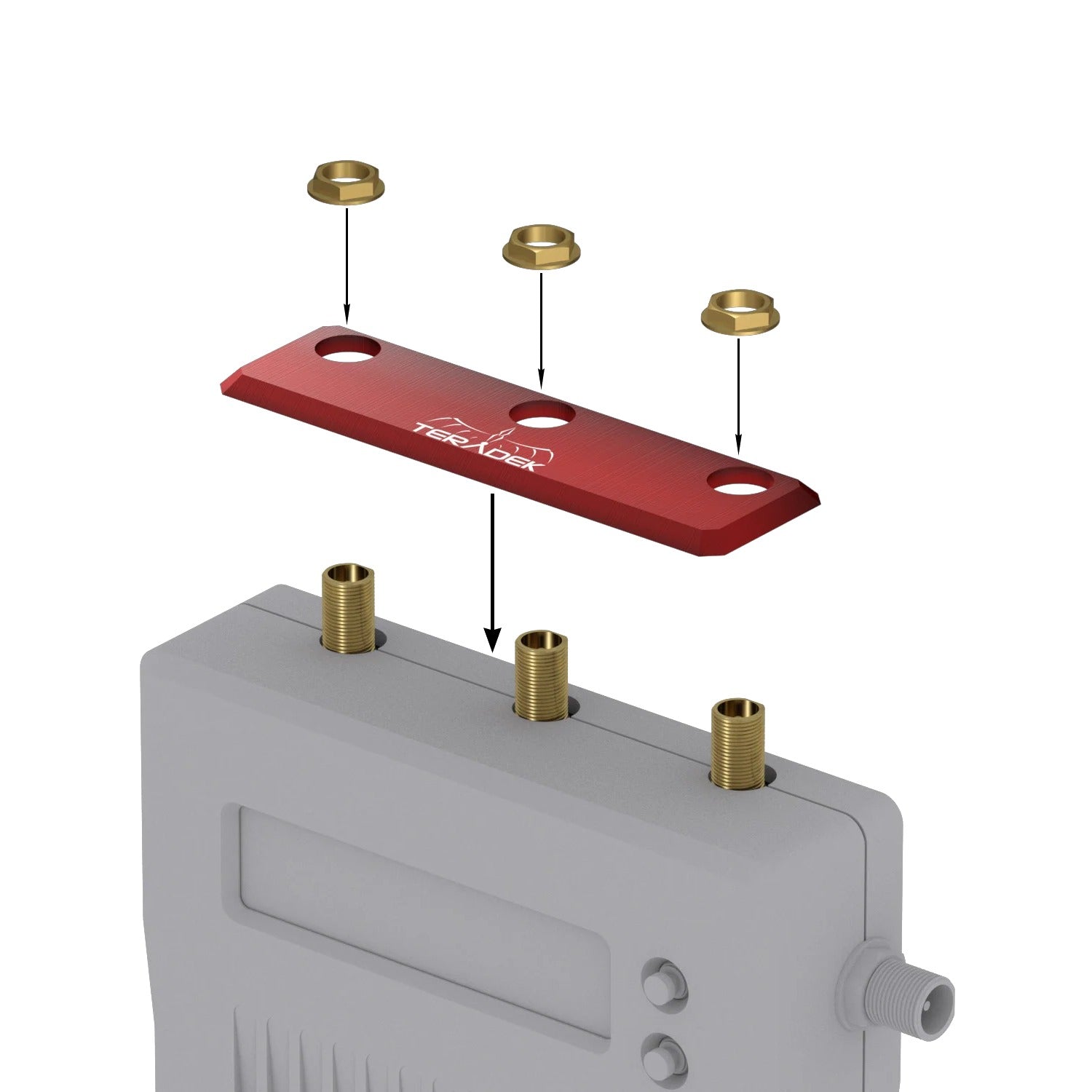 Teradek Bolt Accessory Identification Color Plates (For Bolt 1000/3000) Receiver / Red
