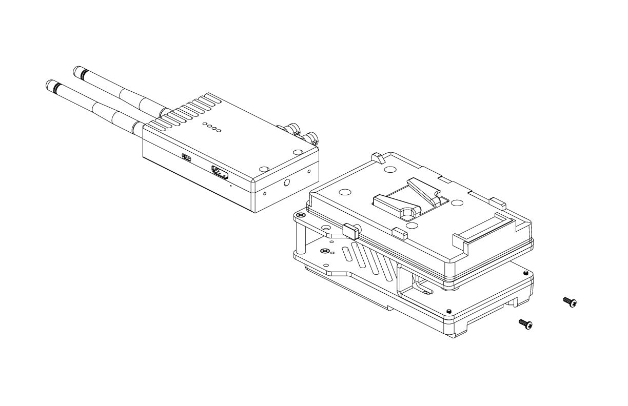 Teradek Bolt Dual Battery Plate Mount 14.4V Bolt 300/600/2000 TX / V-Mount