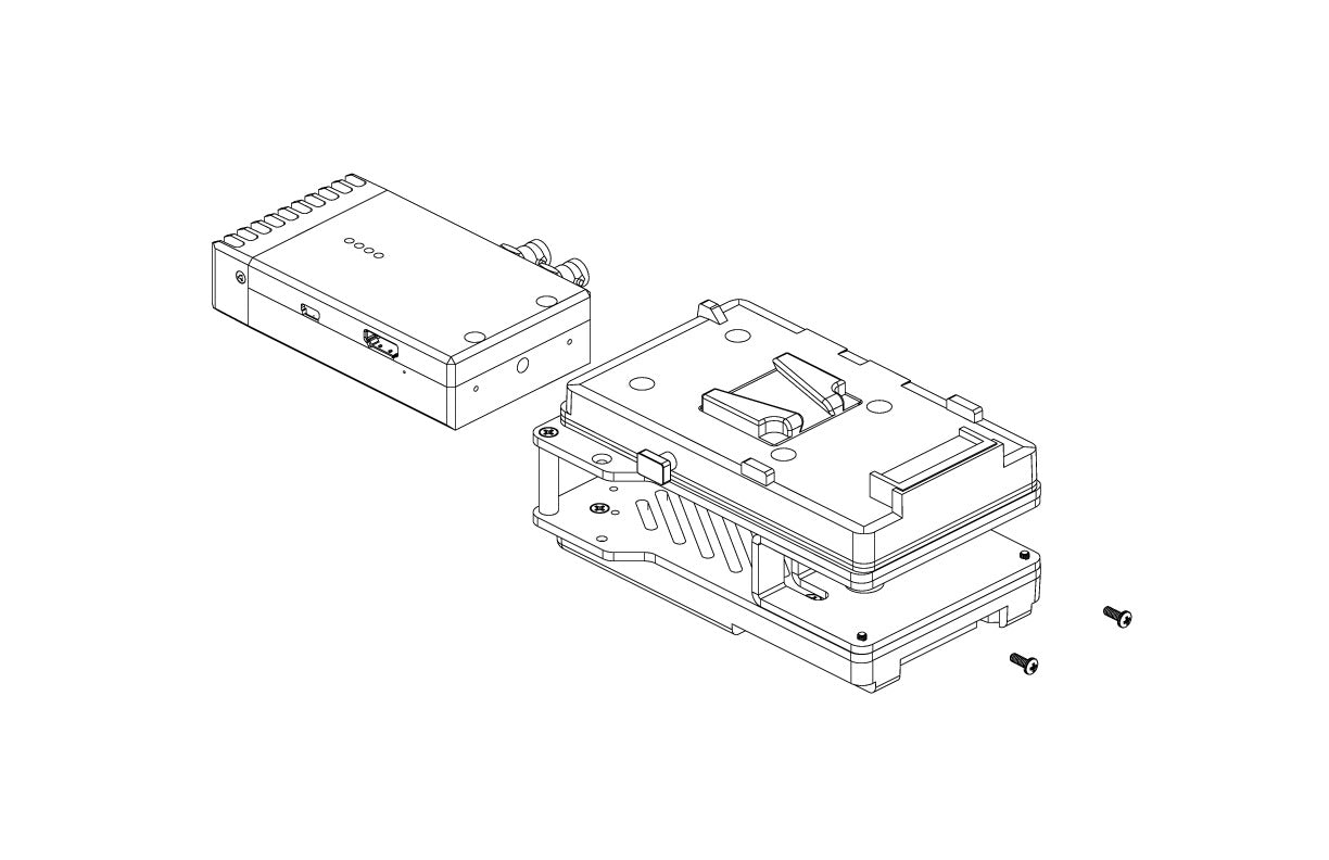 Teradek Bolt Dual Battery Plate Mount 14.4V Bolt 300/600/2000 TX / V-Mount
