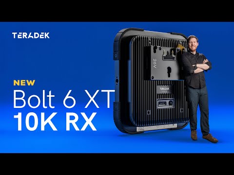 Teradek Bolt 6 XT MAX Set with 10K RX Gold Mount (14/26V)