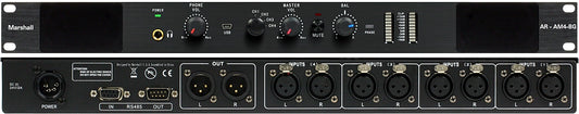 Marshall AR-AM4-BG-2 - 1RU Stereo Analog Audio Monitor (4x balanced XLR Stereo Inputs)